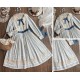 Miss Point Forest Picture Book 3.0 Lantern Sleeve Short and Long Sleeve OP(Reservation/3 Colours/Full Payment Without Shipping)